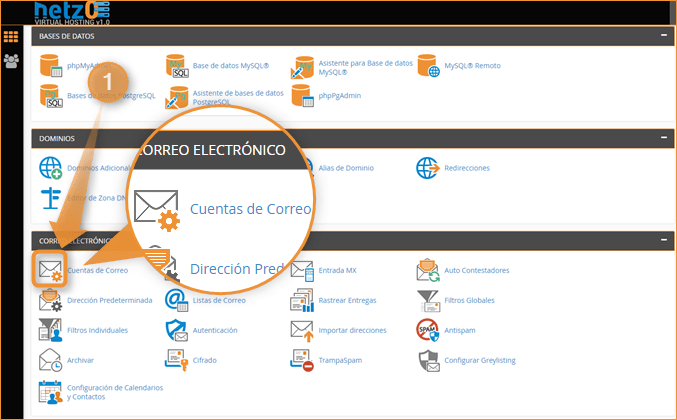 Crear Cuenta de Correo