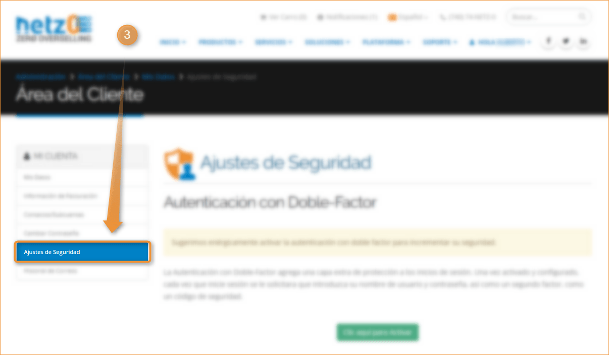 Two-Factor Paso 3
